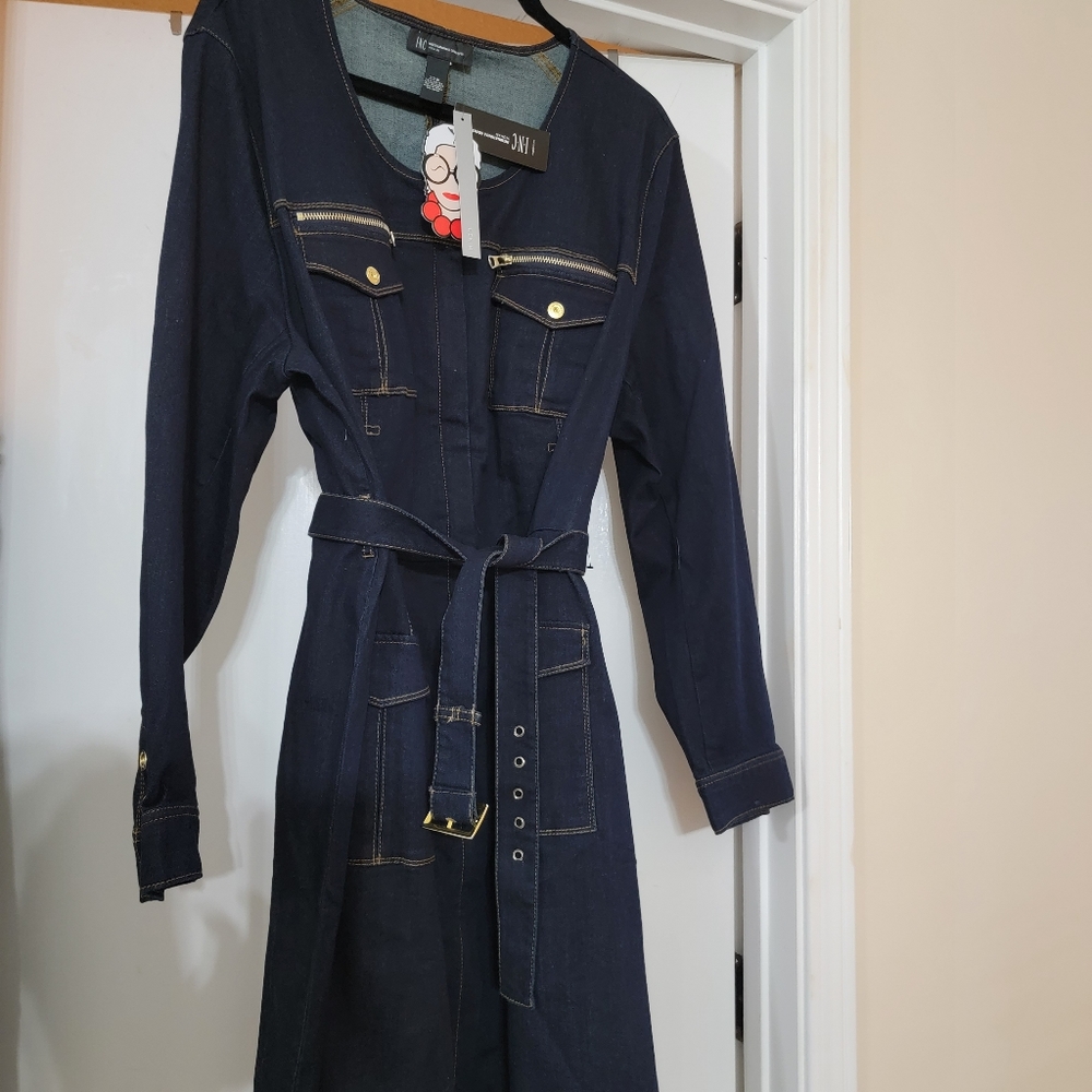 Plus Size Denim Dress